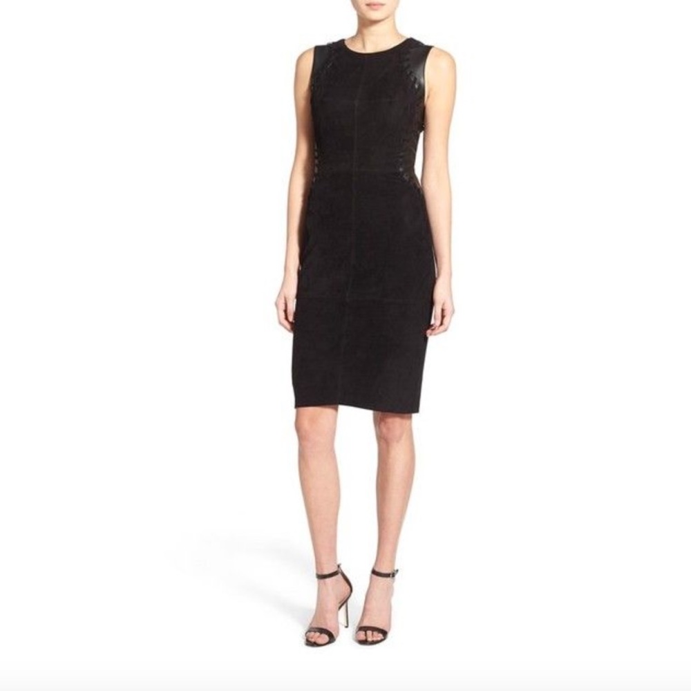 Bailey 44 Leather & Suede Dress